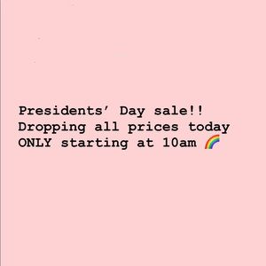 Dropping all my prices today!